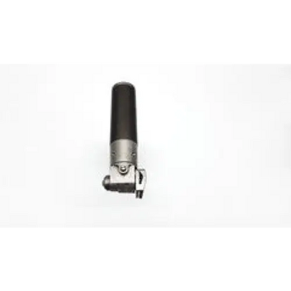 Black and silver stryker system 6 sagittal saw with cylindrical handle and metallic cutting head for surgical use
