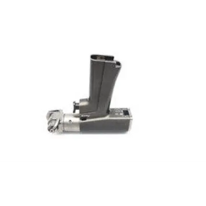 Black and silver handheld Stryker system 6 sagittal saw 6208 with textured grip for precise surgical drilling