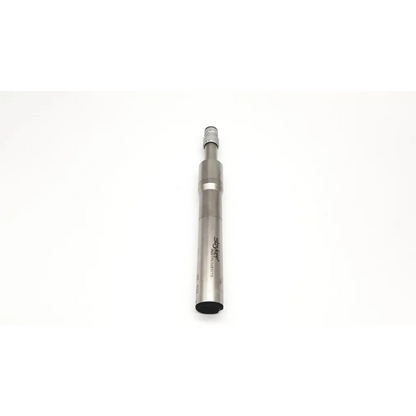Silver metallic stryker tps osc vape pen with sleek cylindrical design and black accents da26-16 model