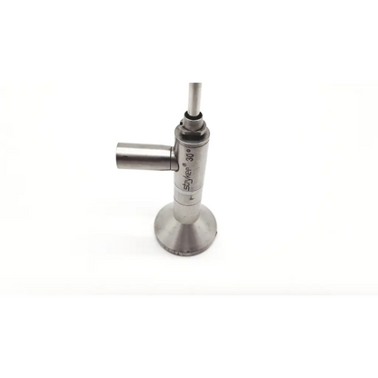 Silver metallic stryker vista 30° arthroscope da54-193 with cylindrical body side port and conical base for medical use