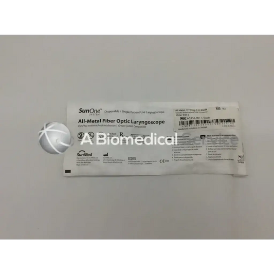 SunMed 5-5336-02 All Metal Fiber Optic Laryngoscope