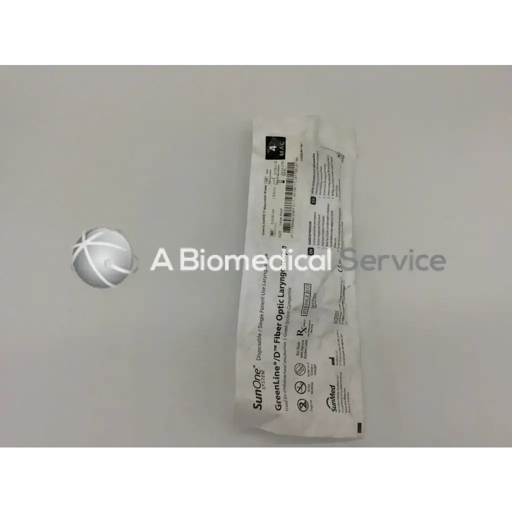 Load image into Gallery viewer, SunMed GreenLine Fiber Optic Laryngoscope 5-5332-04 Large