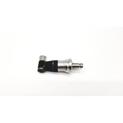 Silver and black mechanical component with cylindrical body and knurled knob for swiss synthes arthroscopy da26-26