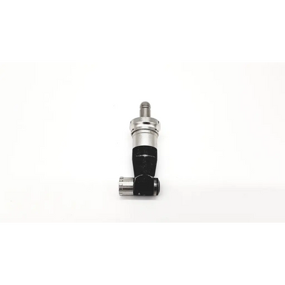 Black and silver swiss synthes arthroscopy industrial valve with cylindrical body and threaded connections da26-26