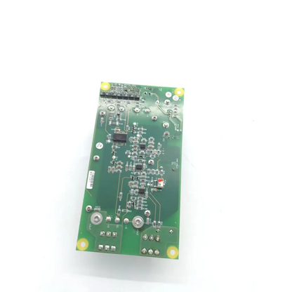 Green rectangular pcb board with silver components and yellow mounting holes for syneron medical ipl power supply flash lamp driver
