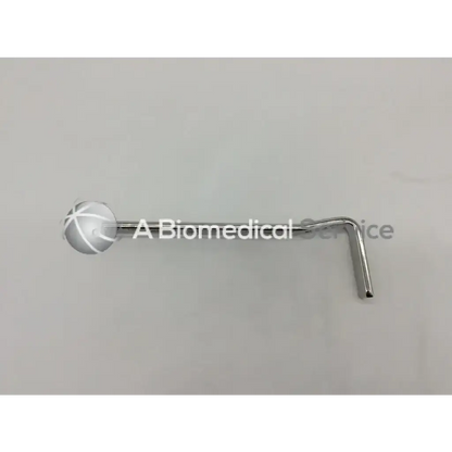 Silver-toned condylar plates with engraved cross ball end and l-shaped hook for degrees ad5-177 121322sm use