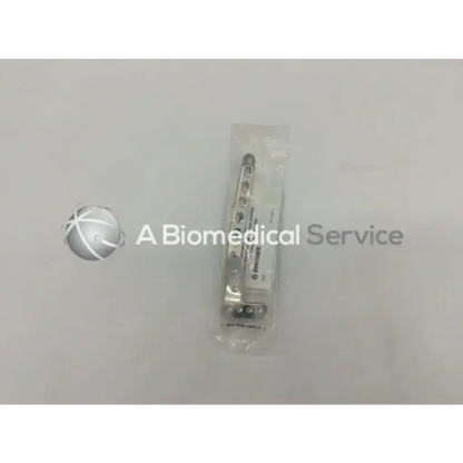 Silver metallic lcp proximal tibia plate 8 holes 133mm right from Synthes in clear plastic packaging