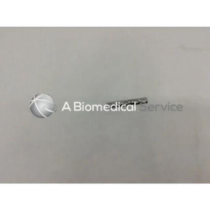Silver metallic one-third tubular plate with collar and five circular cutouts for orthopedic use synthes 241.35