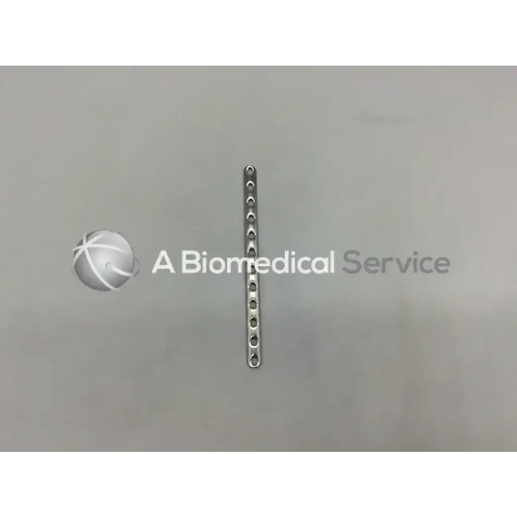 Silver metallic synthes 241421 lcp third tubular plate with collar 12 holes 141mm surgical implant