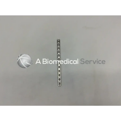 Silver metallic synthes 241421 lcp third tubular plate with collar 12 holes 141mm surgical implant