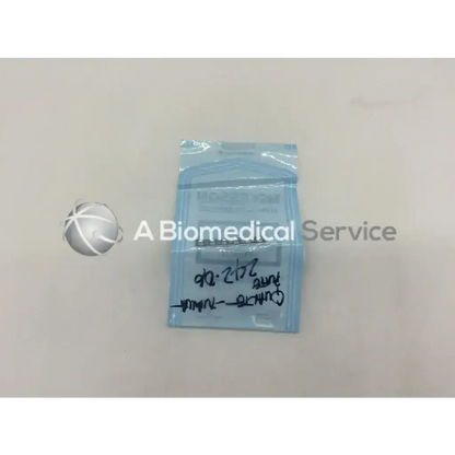 Light blue plastic pouch containing a synthes 242.06 quarter-tubular plate with collar 6 holes ad5-159 121322sm 47mm