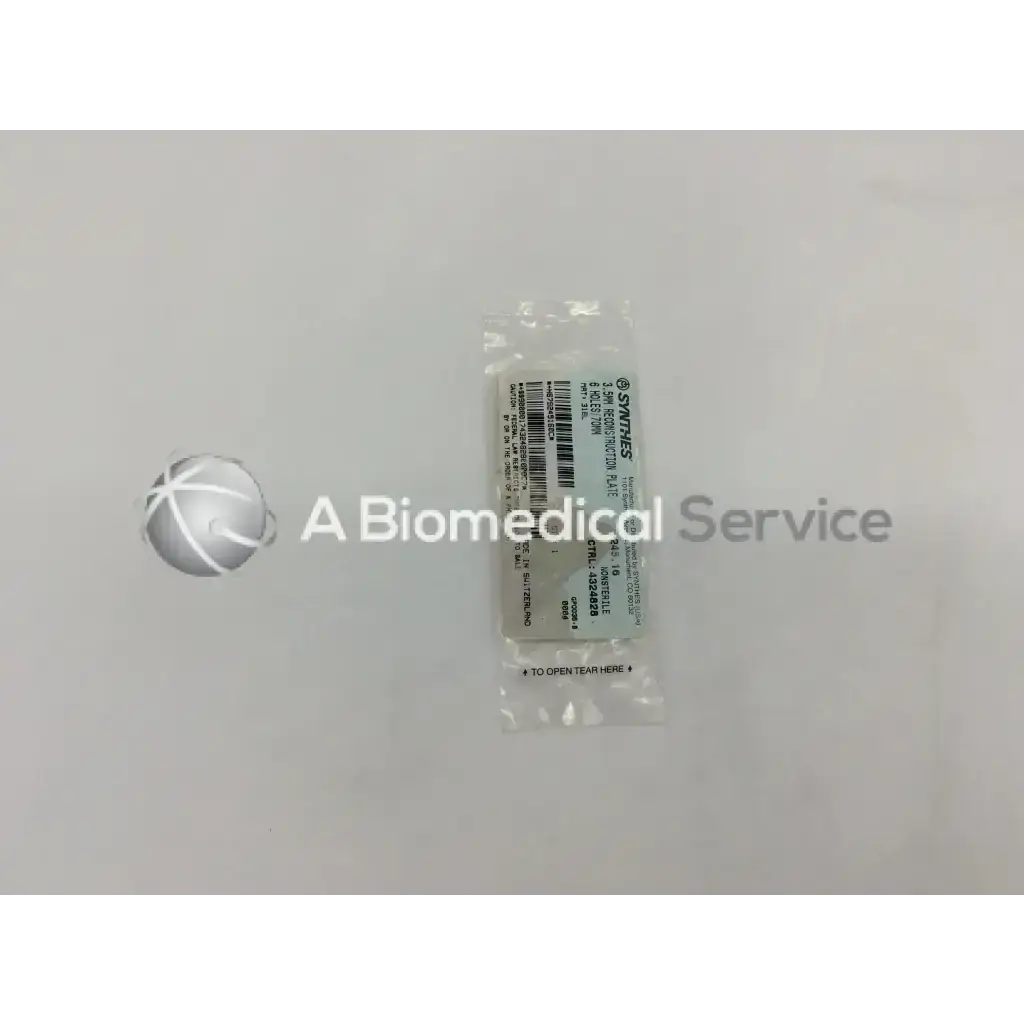 Sterile clear plastic-wrapped synthes 245.16 3.5mm reconstruction plate 6 holes 70mm for medical use