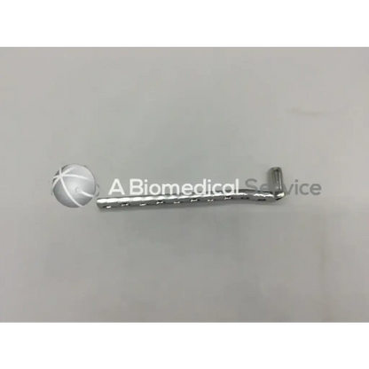 Silver metallic dcs plate ad5-175 121322sm with textured segmented body and cylindrical handle end synthes 281.90 dcs plate