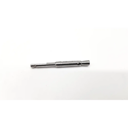 Silver metallic drill bit with cylindrical shaft and threaded ends medical instrument da54-187 synthes 309.39
