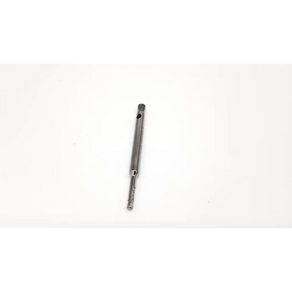 Silver metal drill attachement syntheses 309.69 with hexagonal drive end and 6.5mm cylindrical shaft