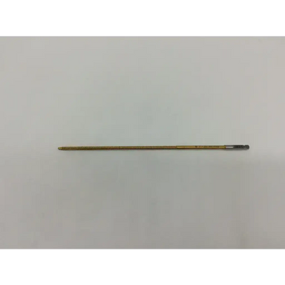 Gold-colored Synthes 311.33 cortex screw ac4-157 with threaded shaft and hexagonal head for surgical use