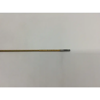 Gold-colored cortex screw ac4-157 with textured threaded shaft and silver hexagonal tip for secure fastening