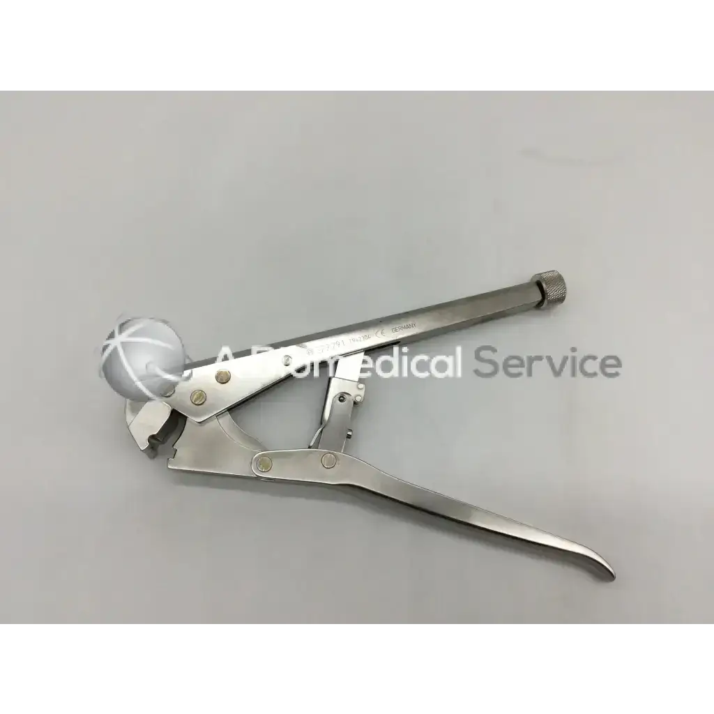 Stainless steel synthes 329.291 bending pliers with spherical cross-hatched handle for 5mm clavicle plates