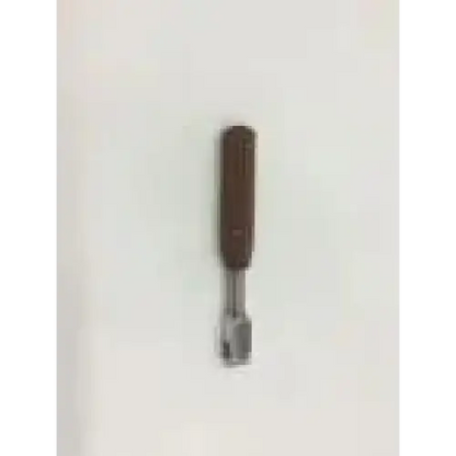 Brown-handled metallic chisel with flexible grip hospital instrument tool syntheses 355.28 for cannulated guide use