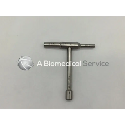 Silver synthes 392.969 combination wrench 4mm 5mm 8mm with engraved markings and cylindrical handle