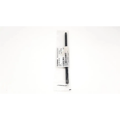 Black carbon fiber rod 200mm with cylindrical tip in clear plastic packaging and white Synthes 394.83 label