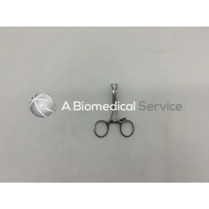 Stainless steel synthes 398.95.96 reduction forceps with points ratchet 130mm featuring rounded handles and textured grip