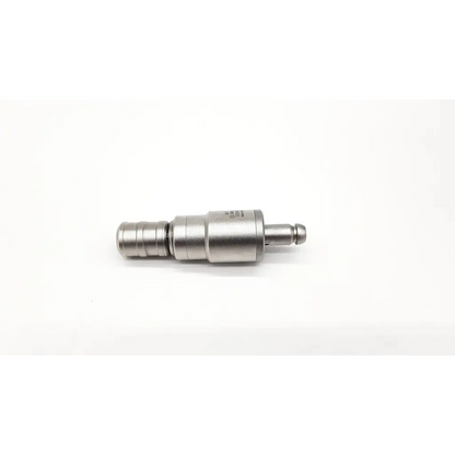 Silver metallic dhs dcs attachment pipe fitting with threaded ends and engraved markings for synthes 532.015 product