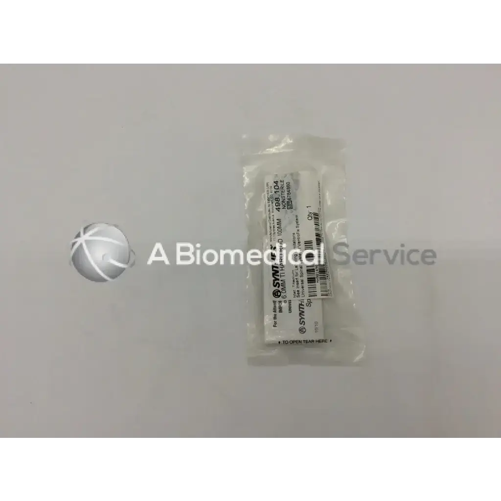 Load image into Gallery viewer, Synthes 6.0MM TI Hard Rod 100MM 498104 - Medical parts