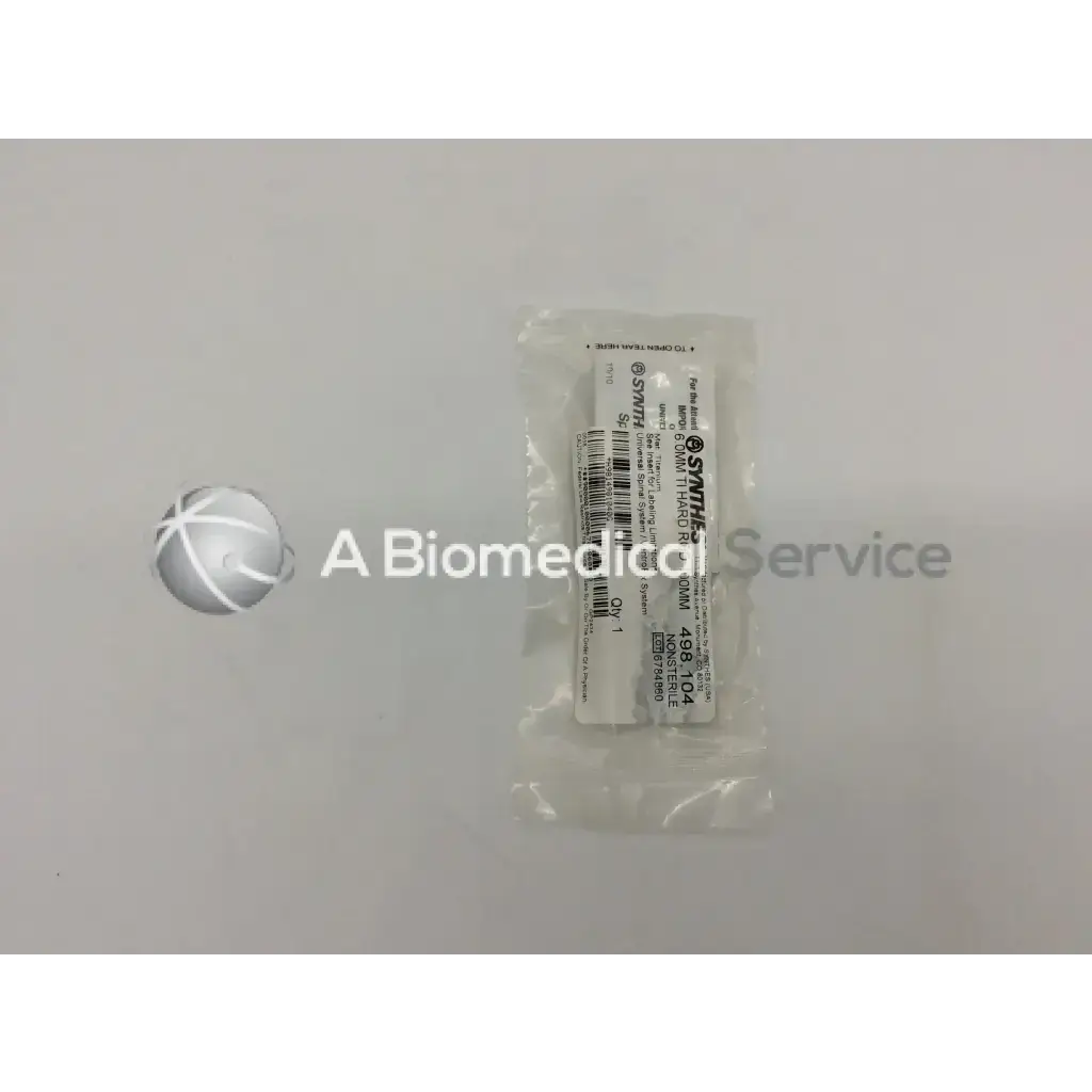 Load image into Gallery viewer, Synthes 6.0MM TI Hard Rod 100MM 498104 - Medical parts
