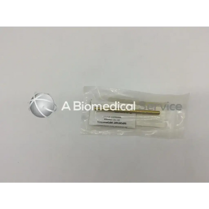 Synthes gold-colored metallic hard rod 100mm with white plastic handle packaged in clear medical-grade plastic