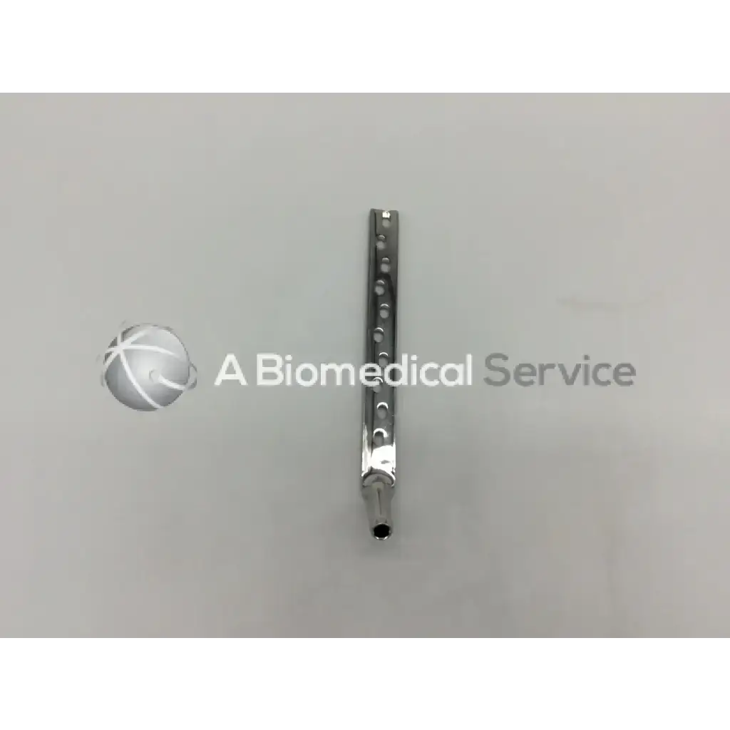 Silver metallic synthes dhs 281.10 135 degree plate-standard barrel with 10 holes for spinal fusion procedures