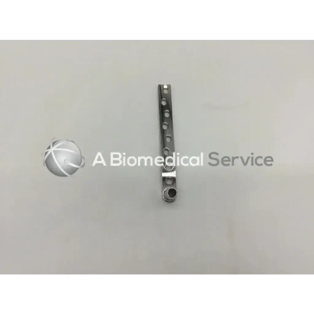 A sleek metallic synthes dhs spinal fusion plate with 8 evenly spaced holes ad5-174 121322sm