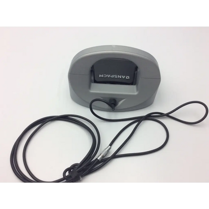 Gray plastic synthes electric pen drive console with black cable and metallic connector for neurosurgery drill use