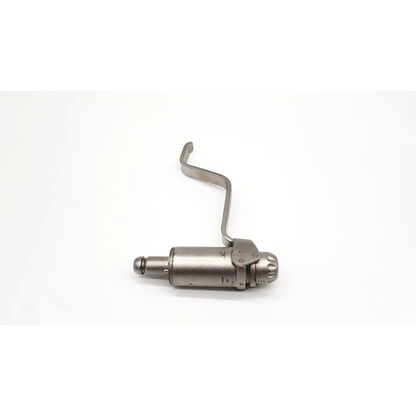 Silver metallic synthes swiss 532.022 quick coupling da46-73 with curved handle and cylindrical body for k-wires