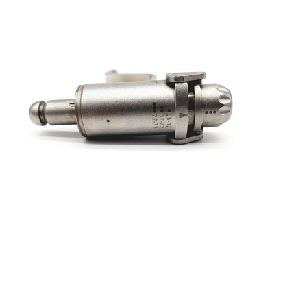 Silver metallic synthes swiss 532022 quick coupling ignition switch with textured knob and engraved da46-73 markings