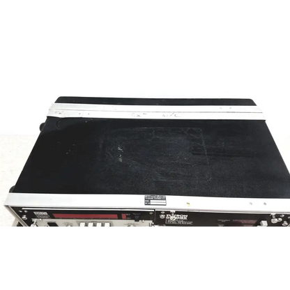 Black and silver systron donner mrc 6500 microwave repeater test set with matte black top and metallic trim for repeater test