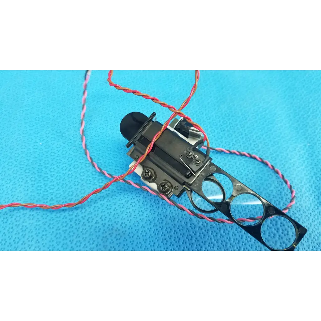 Black mechanical solenoid optical lens mount with red and white wires for takano sap1-t115a filter slider assembly