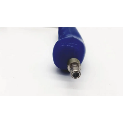 Blue ergonomic handle with metallic connector of techman surgical af-003393 britetrac retractor for surgical use