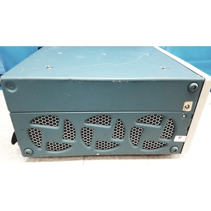 Gray metal industrial power supply unit with hexagonal ventilation grilles for tektronix awg7122c arbitrary waveform generator