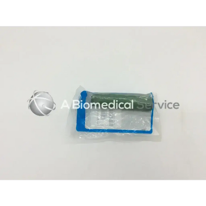 Packaged teleflex 77700 rusch dispoled fiber optic laryngoscope handle with blue frame and clear protective wrapping containing green components