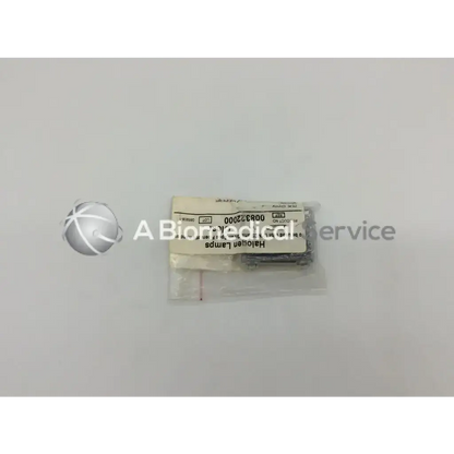 A package of black teleflex rusch halogen lamps sealed in clear plastic with a beige label showing product details