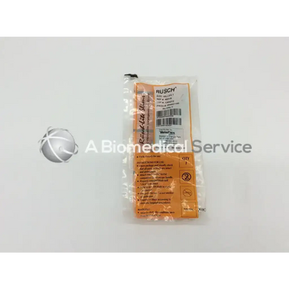 Orange packaged rusch dental handpiece sterilization sleeve shown with teleflex rusch lite disposable laryngoscope blade