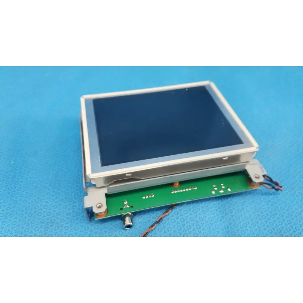 Silver-framed lcd monitor with a dark screen on green circuit board for teli q3b15569fsa lcd monitor control panel