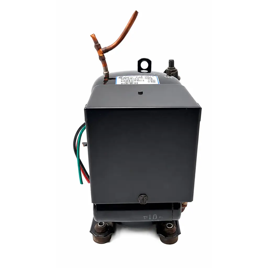 Black rectangular thermo forma biomed certified compressor assembly with copper tubing for ultra-low temperature freezer