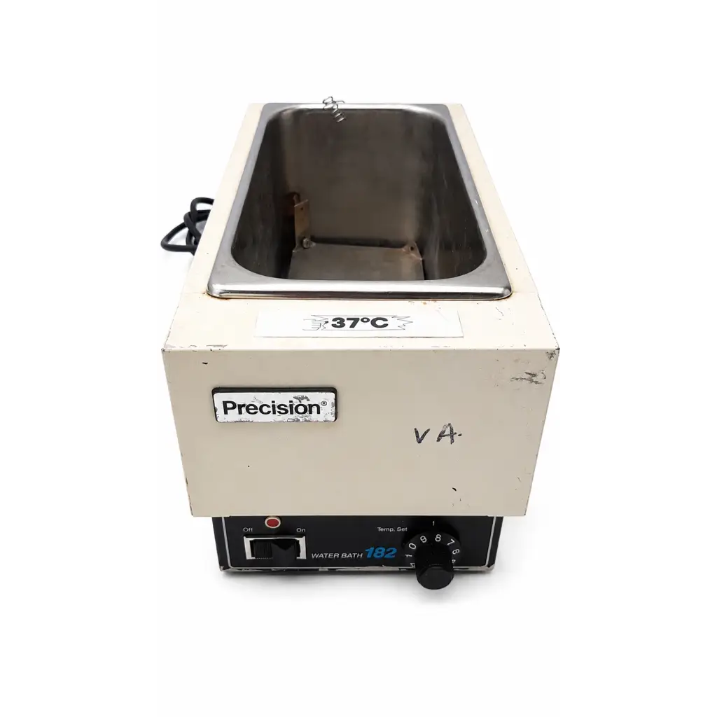 Beige thermo precision scientific 182 analog heated laboratory water bath with stainless steel chamber and biomed certified