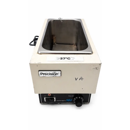 Beige thermo precision scientific 182 analog heated laboratory water bath with stainless steel chamber and biomed certified
