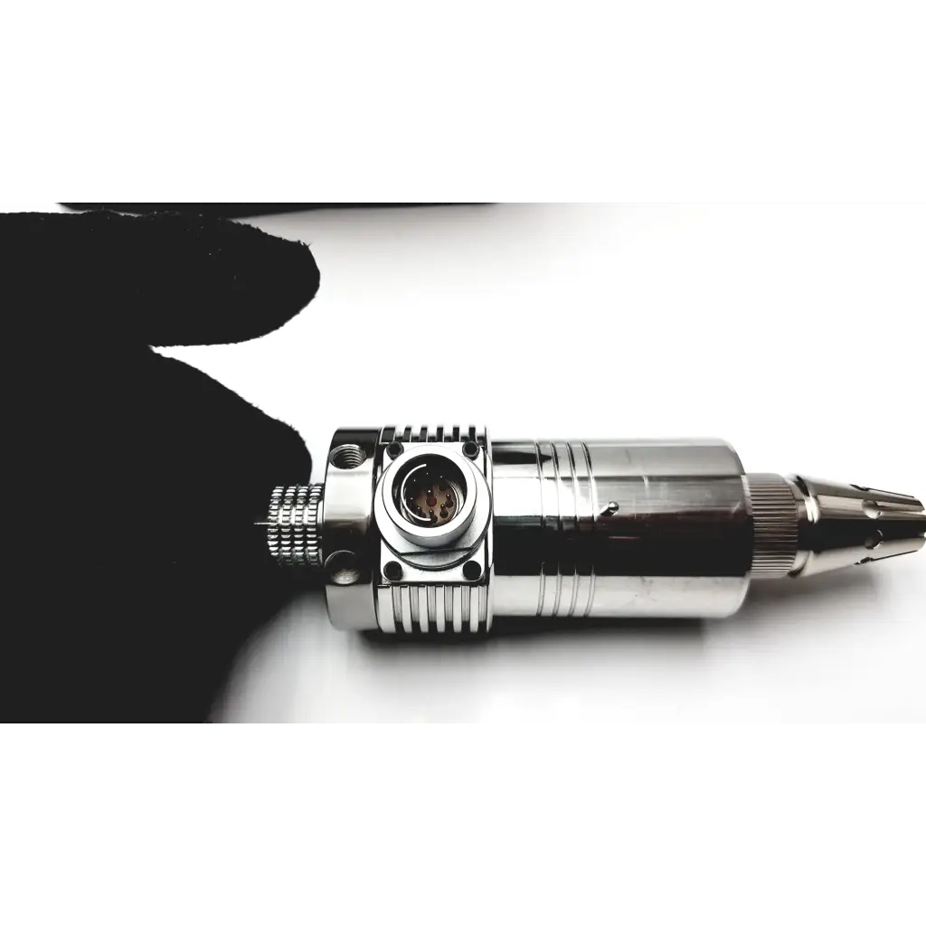 Shiny chrome-finished thermo scientific apci probe mechanical pencil with textured grip and precision metal components