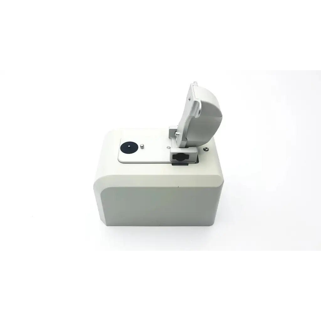 Gray plastic security box with hinged lid and locking mechanism for thermo scientific nanodrop 2000 uv-vis spectrophotometer