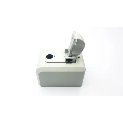 Gray plastic security box with hinged lid and locking mechanism for thermo scientific nanodrop 2000 uv-vis spectrophotometer