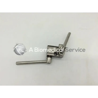 Silver thompson 41910 power rail clamp with handle and adjustable arm for secure laparoscopic instrument attachment